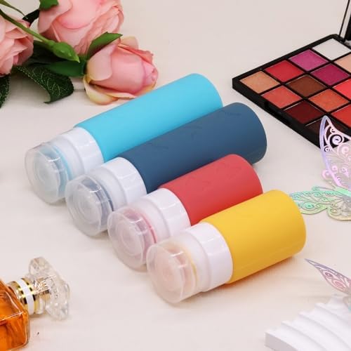 26 Pack Squeezable Silicone Travel Bottles Set - Empty, Leak-Proof, Refillable Containers for Toiletries, TSA Approved Travel Accessories for Women, Airplane Travel Essentials - Image 3