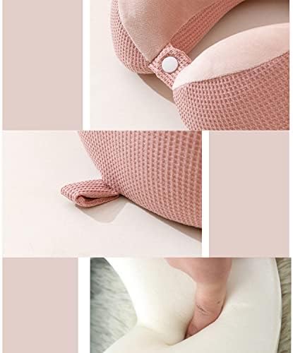Travel Pillow - Neck Pillow for Traveling, Memory Foam Portable Support Pillow,Comfortable and Lightweight Quick Pack for Camping,Sleeping Rest Cushion (Pink) - Image 7