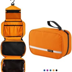 Hanging Travel Toiletry Bag, Waterproof Folding Portable Cosmetic Bag, Wash Bag for Men and Women…