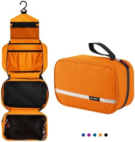 Hanging Travel Toiletry Bag, Waterproof Folding Portable Cosmetic Bag, Wash Bag for Men and Women…