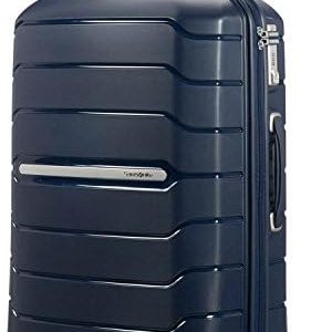 Samsonite Flux - Spinner L, Expandable Suitcase, 75 cm, 99/111 L, Navy Blue (Navy Blue)