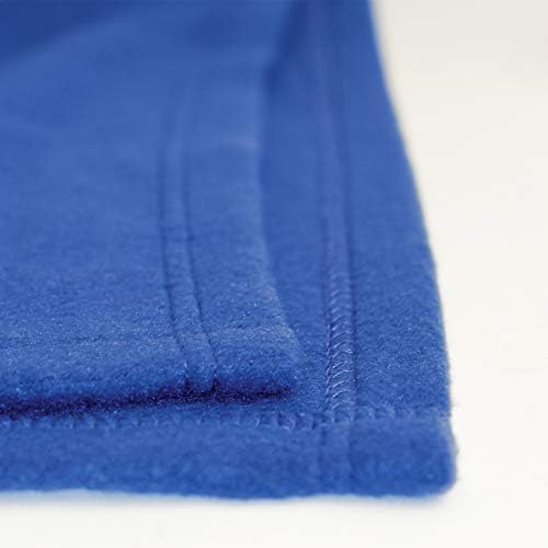 Cozy-Soft Microfleece Travel Blanket, 50x60 Inch, Lightweight, Compact, Perfect for Airplane and Car, Royal Blue - Image 3