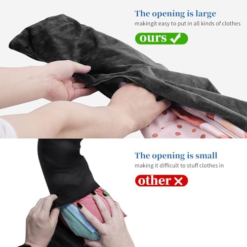 Stuffable Travel Pillow for Airplane, Soft Plush Neck Pillow Stuff with Clothes, Travel Essentials for Going Out by Car or Plane - Image 4