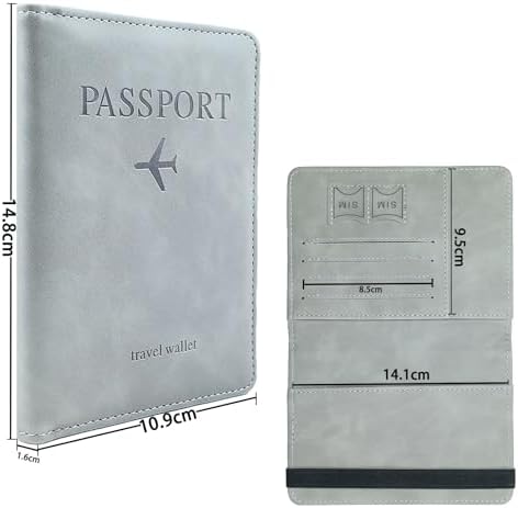 Travel Essential Passport Holder Wallet - Passport Cover Gifts for Birthday, Holiday, Christmas, Valentines Day, Practical Passport Case Present Ideas for Men, Dad, Husband, Hubby, Boyfriend, Family - Image 6