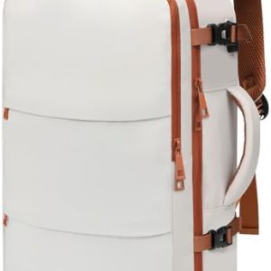 BAGAIL Travel Backpack, Light - Waterproof - USB Port, Quick Check Hand Luggage Backpack, Cabin Bags and Underseat Carry-Ons, Great to Use as Laptop Backpack or Casual Backpack