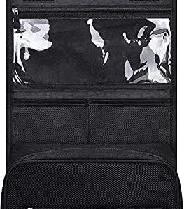 Portable Hanging Travel Toiletry Bag for Men and Womens Waterproof Bathrooom Shower Bag Multifunctional Cosmetic Makeup Organzier (Black)