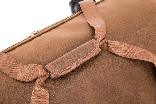 30" Large Suitcase Faux Leather Lightweight Luggage Travel Trolley 100L - Image 8