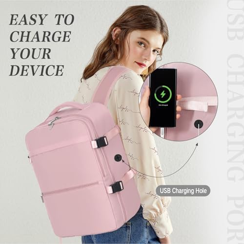 for Ryanair Cabin Bags 40x20x25 Underseat Cabin Bag Carry-ons Hand Luggage Bag Travel Backpack Cabin Size for Ryanair Backpack with Charging Port, Trolley Sleeve, Anti Theft Pocket - Image 4