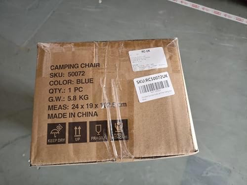 REDCAMP Oversized Folding Camping Chair for Heavy People 200kg, Deluxe Large Heavy Duty Garden Chair for Adults Outdoor Travel Picnic Fishing, Blue - Image 10