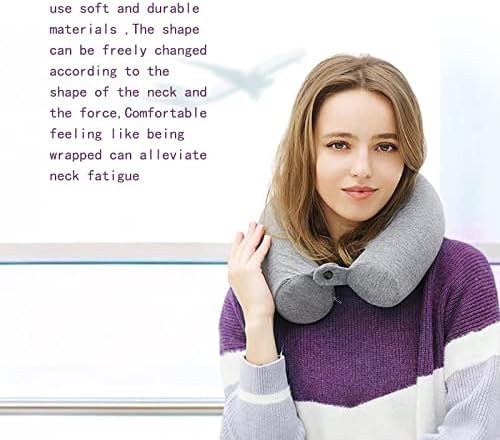 Travel Pillow-Memory Foam Neck Pillow Support Pillow,Super Soft and Comfortable, for Airplane, Train or Car,Camping,Sleeping,Twist Roll Pillow Support to The Head,Waist and Leg - Image 5