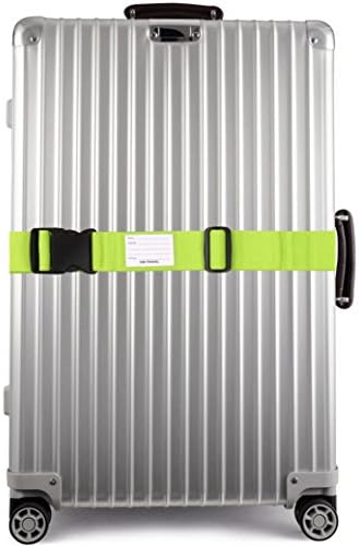 OW-Travel Personalised Luggage Straps for Suitcases (2 Pack Green) Easy to Spot Sturdy Suitcase Straps with Luggage labels. Travel Belt for Bag Baggage. Case Belts - Image 4