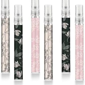 6 Pcs Portable Travel Refillable Perfume Atomizer Bottle,10ml Perfume Atomiser Bottles,Fragrance Spray Bottle, Scent Pump Case for Women and Men
