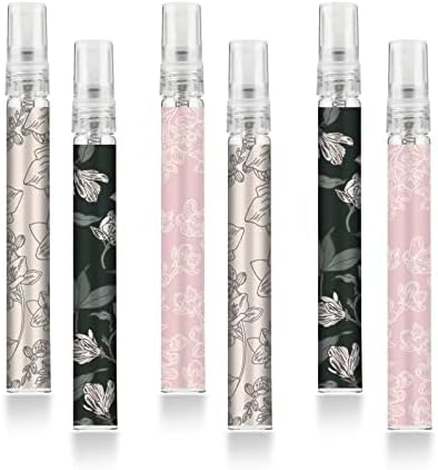 6 Pcs Portable Travel Refillable Perfume Atomizer Bottle,10ml Perfume Atomiser Bottles,Fragrance Spray Bottle, Scent Pump Case for Women and Men