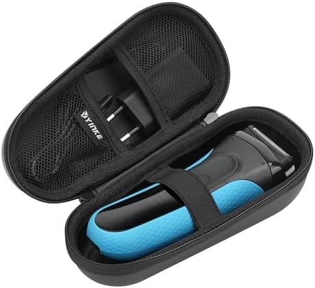 Yinke Case for Braun Series 3/5/7/9 Electric Razor Shaver, Hard Travel Protective Case, Extra Room for Accessories and Charger
