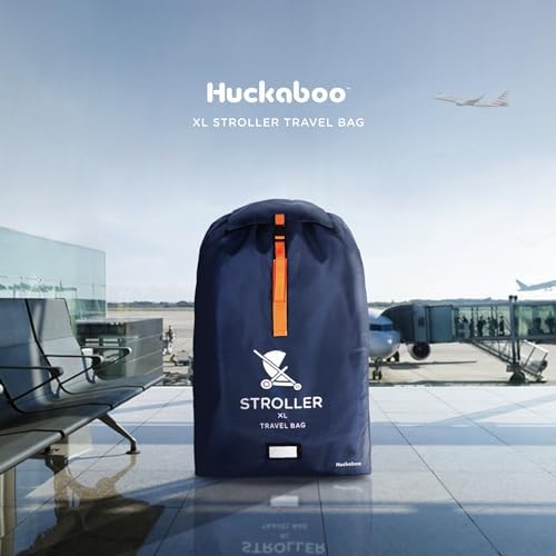 XL Stroller Travel Bag - Extra Large Pushchair and Pram Bag for Airplane, Navy - Image 3