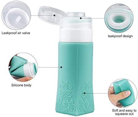 PYJR 8 Piece Travel Bottle Set, Anti-Leak Portable Travel Bottle, TSA Approved Cosmetic Container for Shampoo, Shower Gel, Solar Oil, Lotion., 8 Pieces, PYJR - Image 3
