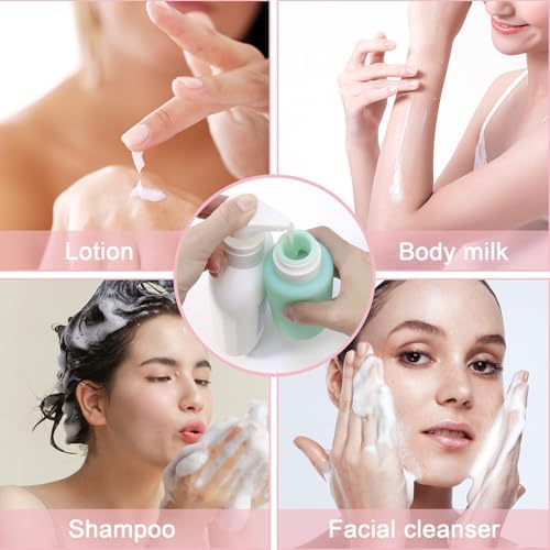 200ml Silicone Travel Bottle for Toiletries, 3 Pack Leak Proof Refillable Squeezable Containers for Lotion Liquid Shampoo, Conditioner, Toiletries, BPA Free and TSA Approved Travel Accessories - Image 5