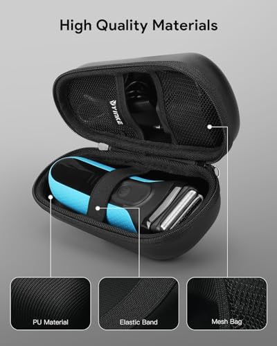 Yinke Case for Braun Series 3/5/7/9 Electric Razor Shaver, Hard Travel Protective Case, Extra Room for Accessories and Charger - Image 4