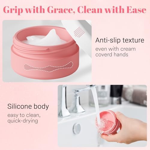 Travel Containers for Toiletries, Silicone Pots With Clear Bag, 40ml TSA Approved Leak-Proof Essentials for Cosmetic Face Body Hand Cream (4 Pack) - Image 5