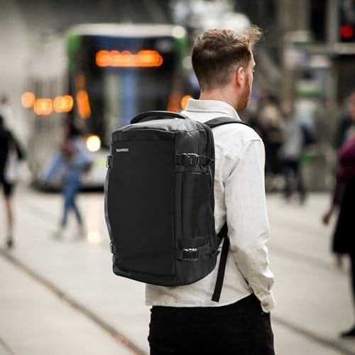 tomtoc Travel Backpack 40L, TSA Friendly Flight Approved Carry-on Luggage Hand Water-resistant Lightweight Business Rucksack, Durable Large Weekender Bag Daypack Fits 17.3 Inch Laptop, PFAS Free - Image 8