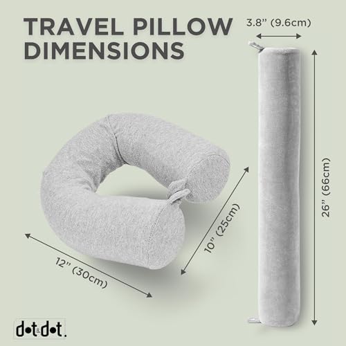 Twist Memory Foam Travel Pillow for Neck, Chin, Lumbar and Leg Support - for Traveling on Airplane, Bus, Train or at Home - Best for Side, Stomach and Back Sleepers - Adjustable, Bendable Roll Pillow - Image 7