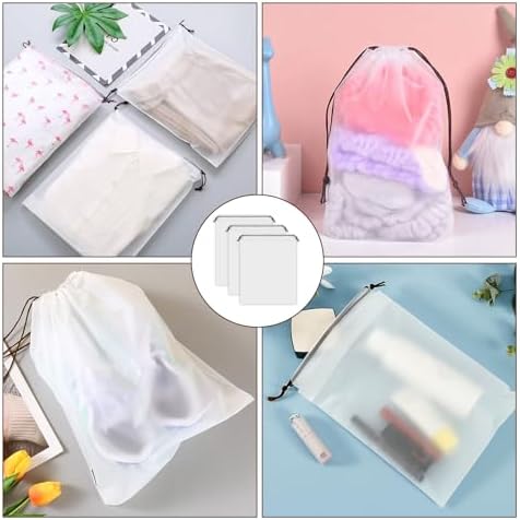 26 Pcs Shoe Bags Storage Bags 11.8in X 15.7in Transparent Shoe Bags with Rope Dust Proof Bag Underwear Bag Travel Storage Bag for Travel Men and Women - Image 5