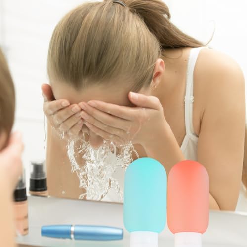 3 Pcs Travel Bottles Set, 60ML Travel Bottles Refillable Containers Kit, Plastic Squeeze Bottles, Squeezable Containers Set, Leakproof Travel Containers for Cosmetic Shampoo Lotion (White) - Image 7