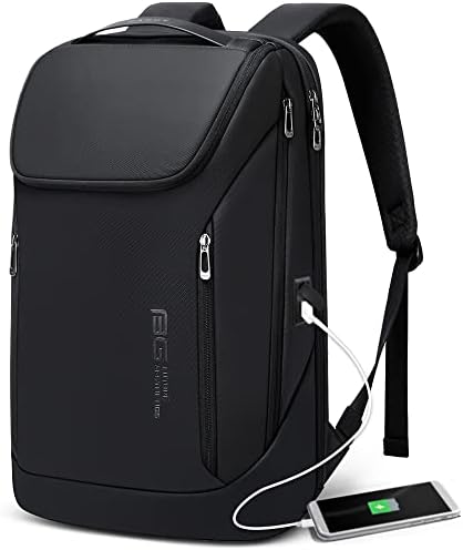 BANGE Backpack Business Smart Backpack Waterproof fit 15.6 Inch Laptop Backpack with USB Charging Port,Travel Durable Backpack