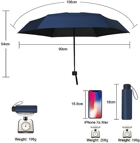 Vicloon Travel Umbrella, 6 Ribs - Small, Lightweight, Blocks UPF 50 UV, Compact for Purse and Sun Protection - Image 2