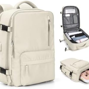 SZLX Large Travel Backpack for Women Men Cabin Bags for Ryanair Easyjet Underseat Hand Luggage Bag Carry on Travel Backpack Cabin Size Flight Rucksack Fit 14 Inch Laptop with Shoe Compartment