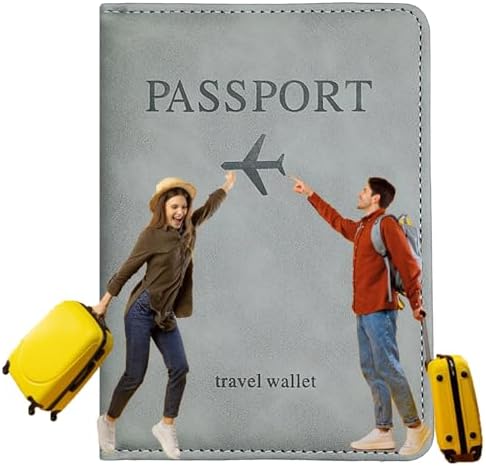 Travel Essential Passport Holder Wallet - Passport Cover Gifts for Birthday, Holiday, Christmas, Valentines Day, Practical Passport Case Present Ideas for Men, Dad, Husband, Hubby, Boyfriend, Family - Image 4