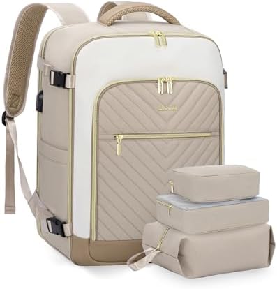 LOVEVOOK Travel Backpack Womens Cabin Bag Large 17 inch Laptop Rucksack for Plane Hand Luggage Waterproof Weekend Overnight Carry On Bag for Ladies 40L Maternity Hospital Bags - Image 9