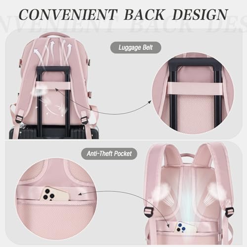 for Ryanair Cabin Bags 40x20x25 Underseat Cabin Bag Carry-ons Hand Luggage Bag Travel Backpack Cabin Size for Ryanair Backpack with Charging Port, Trolley Sleeve, Anti Theft Pocket - Image 5