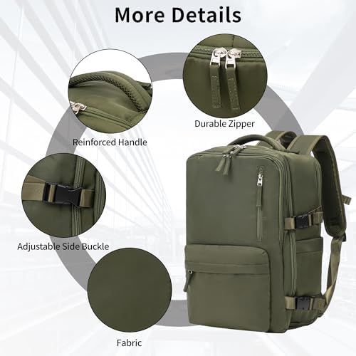 RMW Cabin Bags 40x20x25 for Ryanair Underseat Carry-ons Waterproof Hand Luggage Bag Travel Backpack Cabin Size Underseat Cabin Bag Anti-Theft Pocket Office Daypack School Bag - Image 5