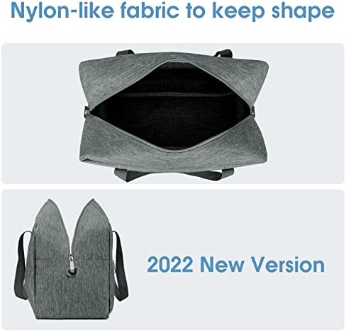for Ryanair Airlines Cabin Bag 40X20X25 Underseat Foldable Travel Duffel Bag Holdall Tote Carry on Luggage Overnight for Women and Men 20L (Grey (with Shoulder Strap)) - Image 3