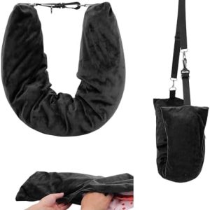 Stuffable Travel Pillow for Airplane, Soft Plush Neck Pillow Stuff with Clothes, Travel Essentials for Going Out by Car or Plane