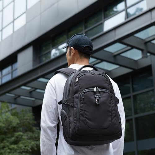 Amazon Basics Travel Laptop Backpack for 17 in / 43.1 cm Laptop, Black - Image 7
