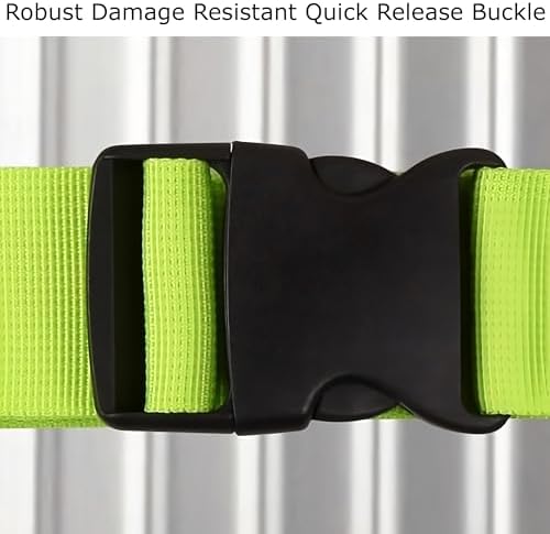 OW-Travel Personalised Luggage Straps for Suitcases (2 Pack Green) Easy to Spot Sturdy Suitcase Straps with Luggage labels. Travel Belt for Bag Baggage. Case Belts - Image 6