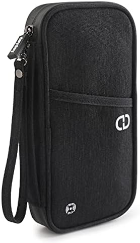 dayday® 4 Passport Holder Travel Wallet Accessories Document Airplane Holiday Essentials Organiser Bag with RFID Blocking Unisex Family Cover Case | Gifts for Men Women