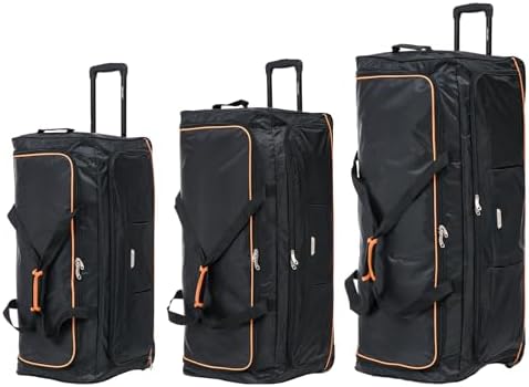 Skylark 32" Large Suitcase Lightweight Wheeled Duffle Bag Holdall Luggage Travel Bag 2.8kg 120L Black - Image 2