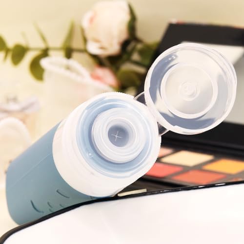 12 Pcs Travel Bottles for Toiletries, Travel Size Containers with Cream Jars, Airplane Travel Essentials Leak Proof Silicone Squeezable Travel Accessories for Shampoo Conditioner Lotion Cream - Image 2