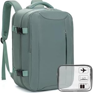 for Ryanair Cabin Bags 40x20x25, Travel Backpack with TSA Approved Clear Bag, Travel Bag Underseat Carry-ons Hand Luggage Bag for Travelling Casual Daypack for Ryan Air Plane