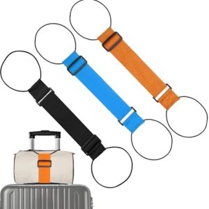 3PCS Elastic Fastening Belt for Luggage, Suitcase Straps, Luggage Strap for Suitcases, Adjustable Luggage Straps for Suitcases with Buckle Box Packing Belt Portable Travel Suitcase Accessory