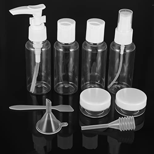 Travel Bottles for Toiletries, 9 PCS Leak Proof Refillable Travel Containers Liquid Containers with Clear Toiletries Bag for Cosmetic Shampoo Lotion Makeup Shower Hand Soap - Image 4