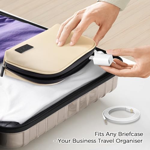 Waterproof Cable Organiser Bag - Durable Travel Organiser Pouch for Tech Accessories, Chargers, AirPods, USB Cables | Compact Multi-Pocket Design, Daily Commute & Travel Essentials Storage Case - Image 4