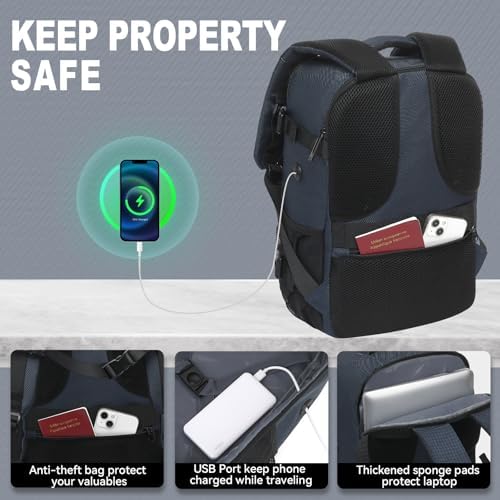 Yankony for Ryanair Cabin Bags 40x20x25 Underseat Cabin Bag, Small Travel Backpack Cabin Size Carry on Hand Luggage Bag for Airplanes, Multiple Pockets Comfort Rucksack 20L for Men and Women - Image 4