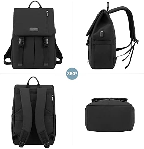 LOVEVOOK Backpack Womens Mens 15.6 inch Laptop Rucksack Bag for Ladies Waterproof High School Bags for Girls Boys Fashion Anti Theft Backpack with USB Casual Daypacks for Travel University Work - Image 8