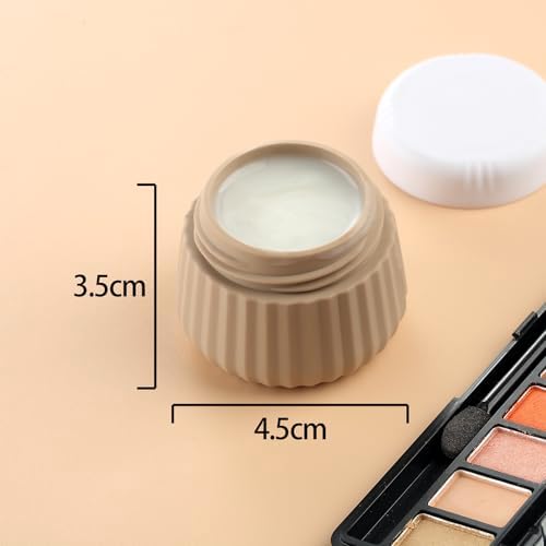 Gemice Travel Bottles for Toiletries 8 pcs Tsa Approved Travel Size Toiletries 90ml Travel Containers for Toiletries BPA free Silicone Cream Jars Leak Proof Silicone Squeezable Travel Essentials - Image 9