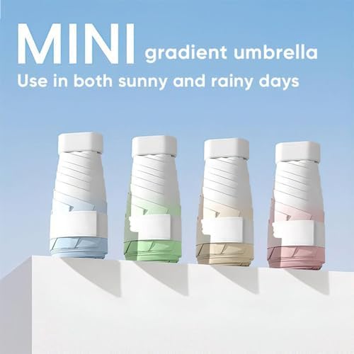 UV Umbrella For Sun Protection Spf Upf 50, Sun Umbrella Uv Protection Personal, 6 Ribs Sun Umbrellas For Rain, Portable Pocket Umbrella Small, Compact Umbrella For Travel School Daily Life - Image 3