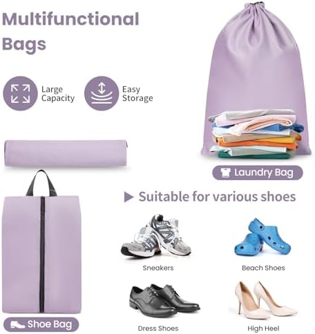 Packing Cubes for Suitcase 8 Set, Lightweight Luggage Packing Organizers Packing Cubes for Travel Accessories - Image 6